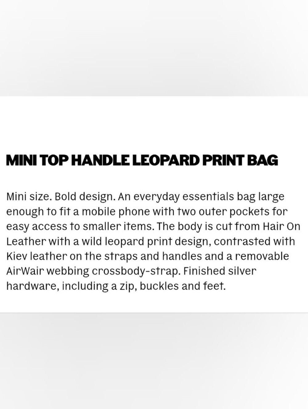 DrMartens Micro Leopard Print Crossbody Bag (Used Once).... - Picture 17 of 17